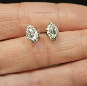 NEW Marquis Halo Stud Earrings